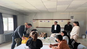 Dicle Kaymakamı özel gereksinimli öğrencilerle buluştu