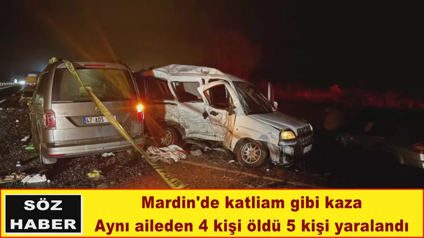 Mardin'de katliam gibi kaza