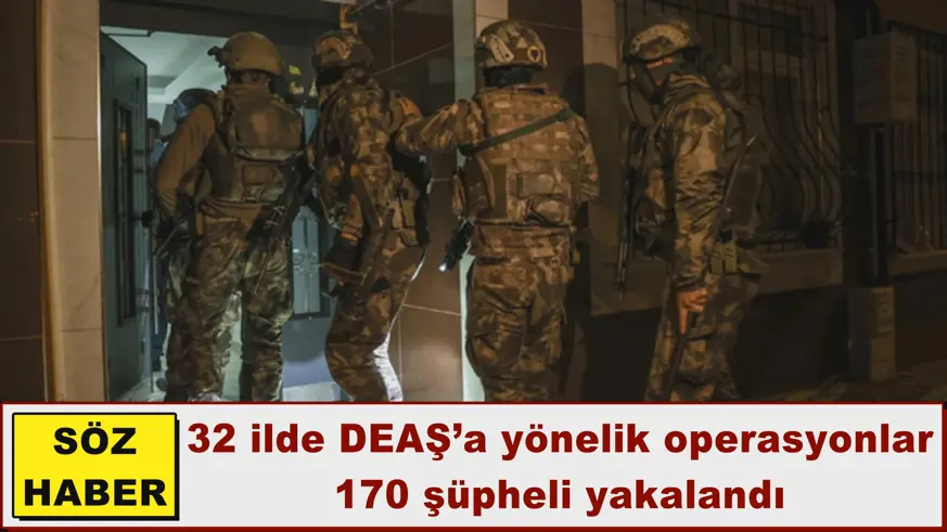 170 şüpheli yakalandı