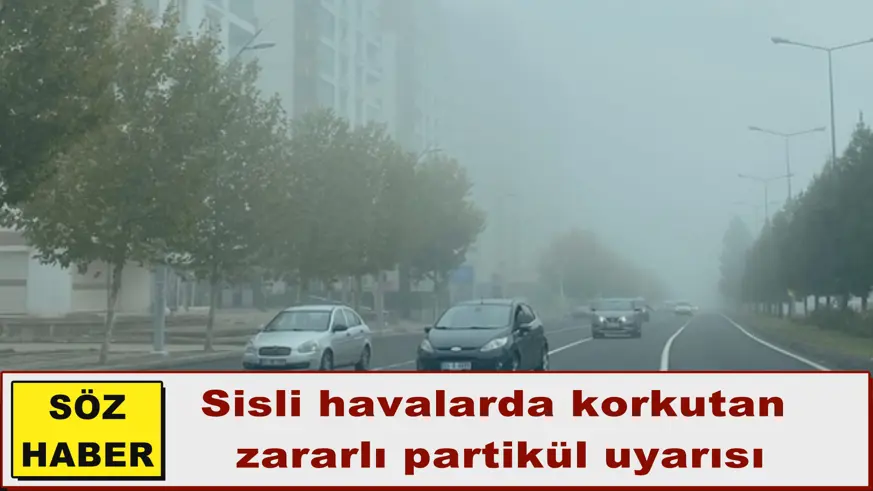 Sisli havalarda korkutan  zararlı partikül uyarısı