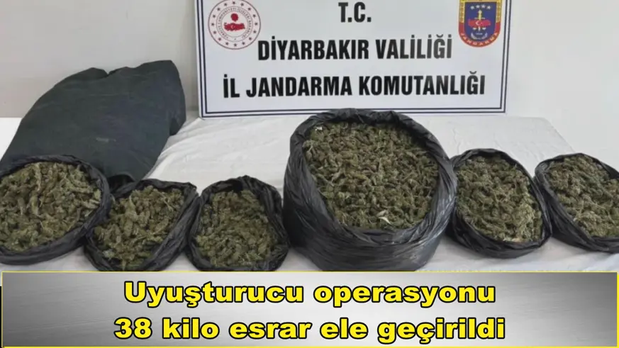 38 kilo esrar ele geçirildi