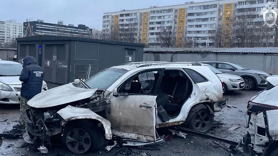 Moskova'da otomobile yerleştirilen patlayıcının infilak etmesi