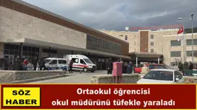 Ortaokul öğrencisi okul müdürünü tüfekle yaraladı