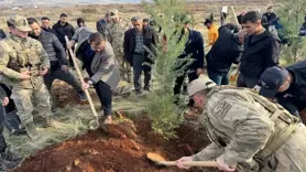 Şehit düşen kolluk kuvvetleri için Diyarbakır'da fidan dikildi