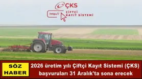 Çiftçi Kayıt Sistemi'ne kayıtlarda son 3 gün