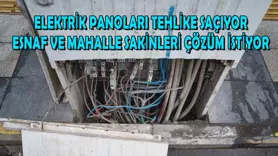 Kapakları açık elektrik panoları tehlike saçıyor