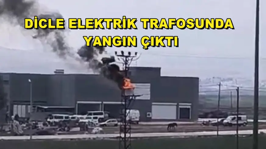 Dicle Elektrik trafosunda yangın çıktı