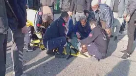 Yayaya çarpan sürücü esnaf tarafından darp edildi