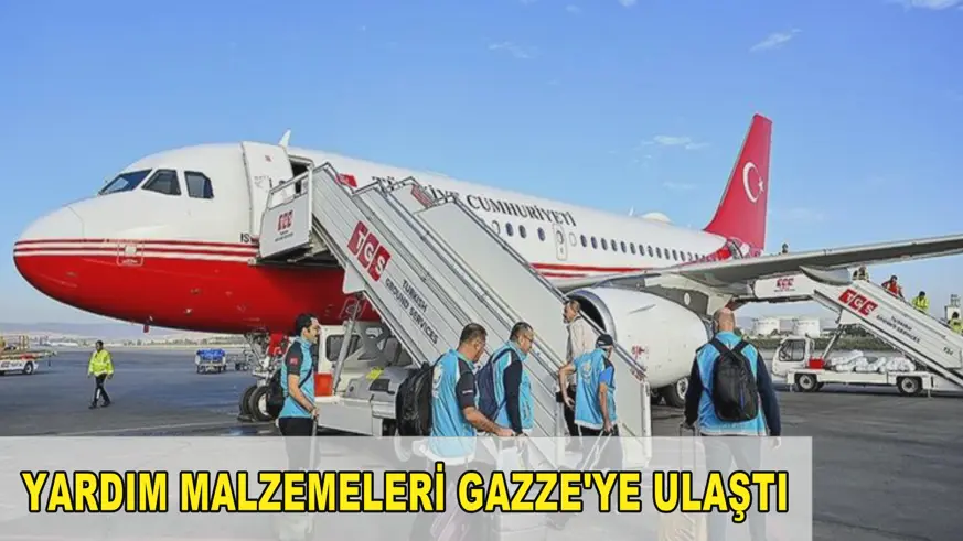 Yardım malzemeleri Gazze'ye ulaştı