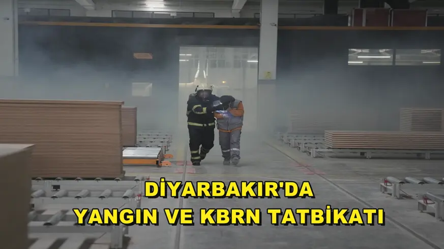 Diyarbakır'da yangın ve KBRN tatbikatı