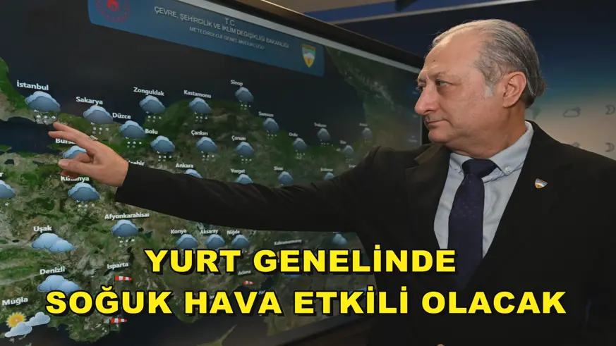 Yurt genelinde soğuk hava etkili olacak