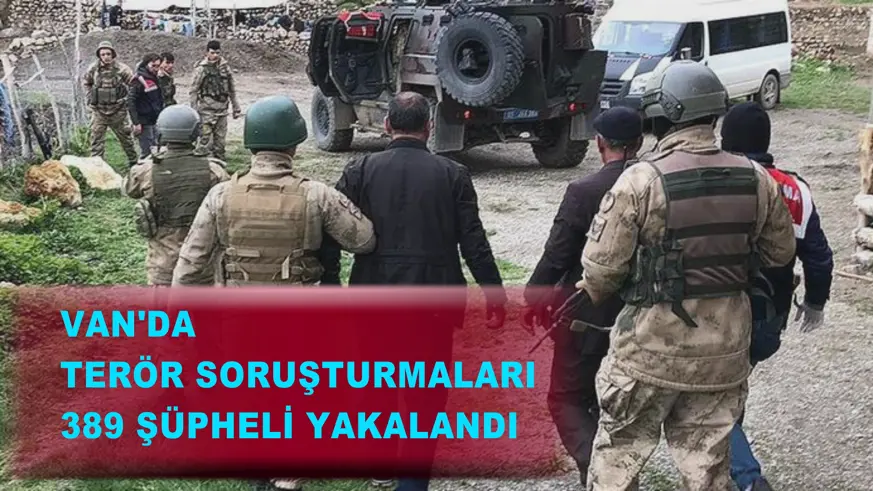 Van'da terör soruşturmaları