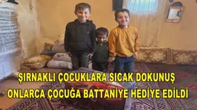 Şırnaklı çocuklara sıcak dokunuş