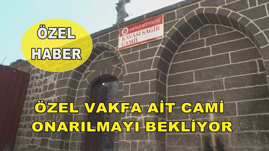 Özel vakfa ait cami onarılmayı bekliyor