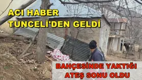 Tunceli'de acı olay