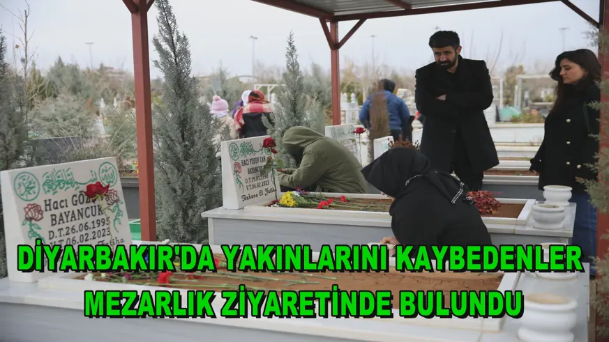 Diyarbakır'da yakınlarını kaybedenler mezarlık ziyaretinde bulundu