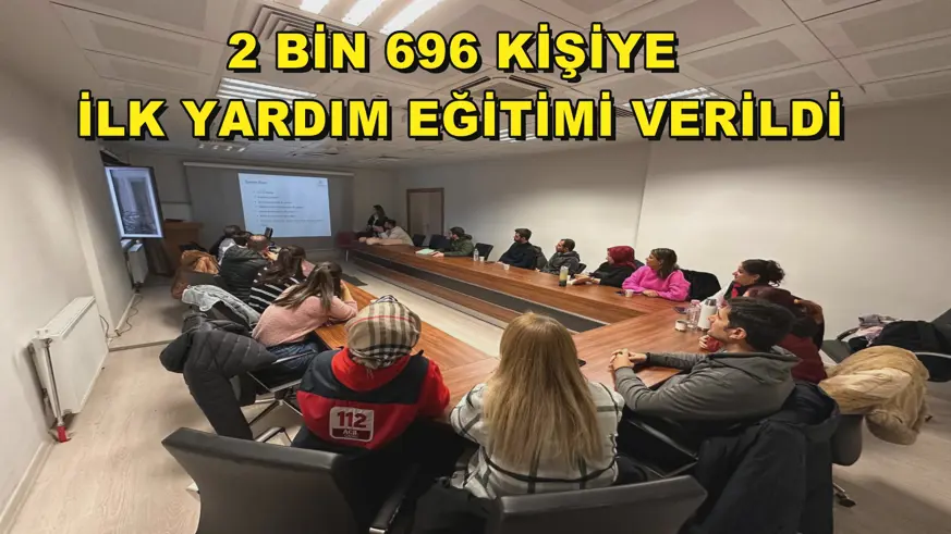 2 bin 696 kişiye ilk yardım eğitimi verildi