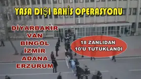 Diyarbakır merkezli yasa dışı bahis operasyonu