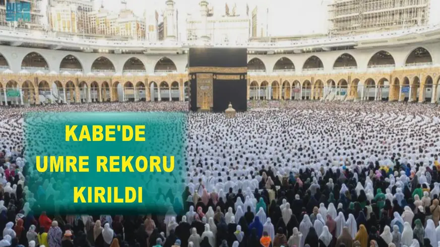 Kabe'de 500 bin kişi ile günlük umre rekoru kırıldı