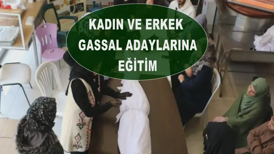 Kadın ve erkek gassal adaylarına eğitim