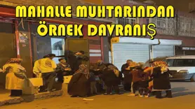 Mahalle Muhtarından Örnek Davranış