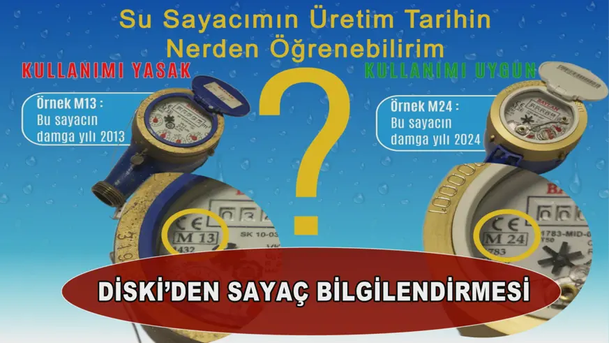 DİSKİ’DEN SAYAÇ BİLGİLENDİRMESİ