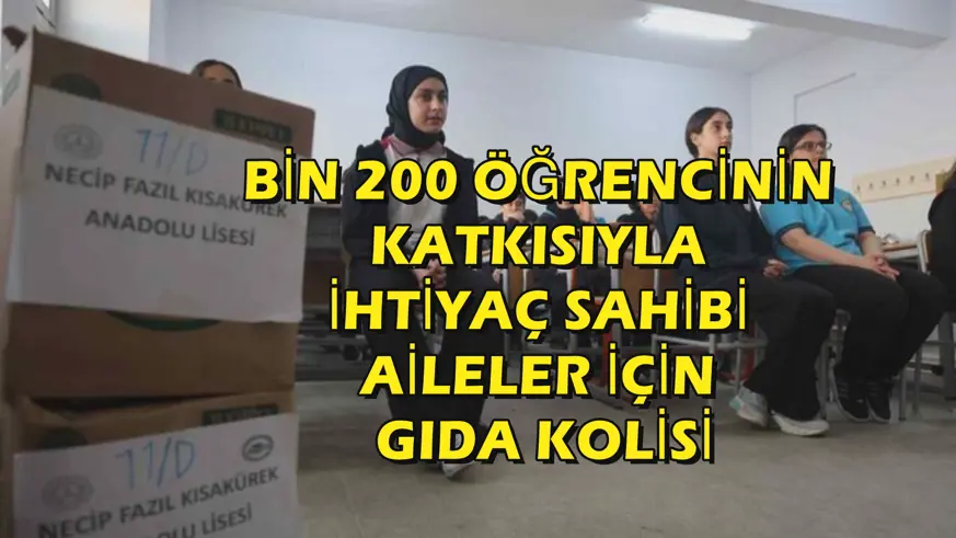 İhtiyaç sahibi aileler için 60 gıda kolisi hazırlandı