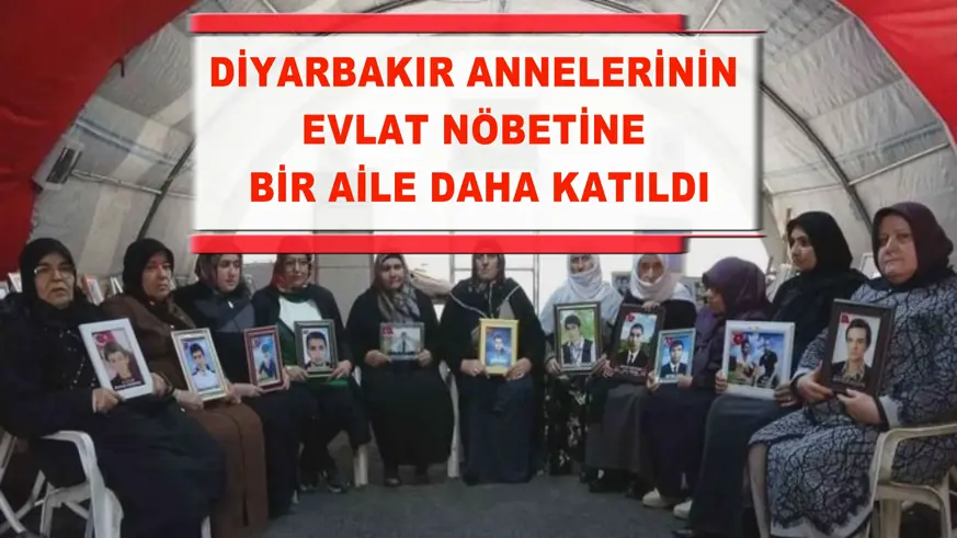 Diyarbakır annelerinin evlat nöbetine bir aile daha katıldı