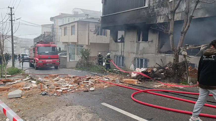 Tekirdağ'da bir evde doğal gaz kaynaklı patlama