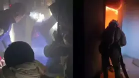 Yangın 5 kişi zehirlendi