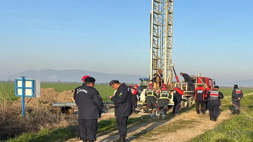 Sondaj makinesine sıkışan kişi öldü