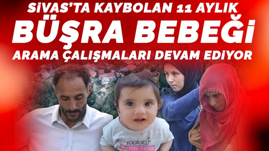 11 aylık bebeği arama çalışmaları sürüyor