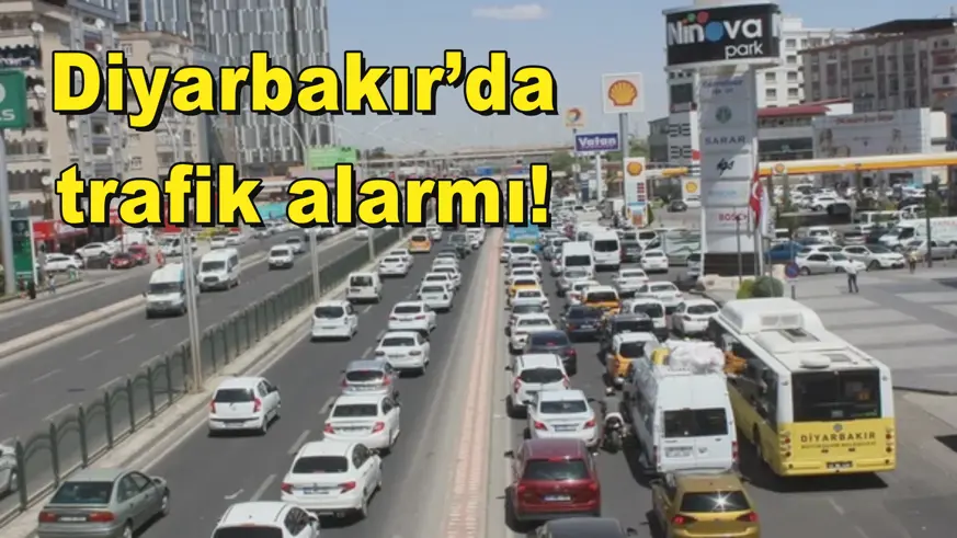 Diyarbakır’da  trafik alarmı! 