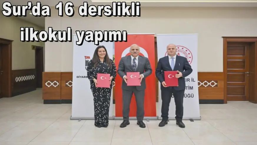 Sur’da 16 derslikli  ilkokul yapımı