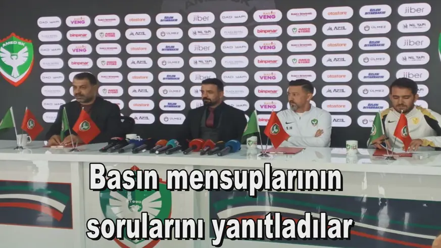 Basın mensuplarının  sorularını yanıtladılar