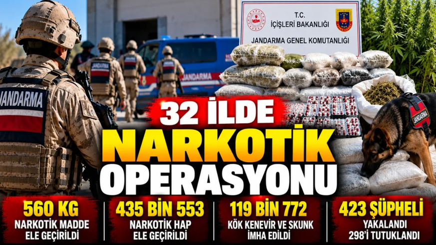 32 ilde uyuşturucu madde satıcılarına operasyon