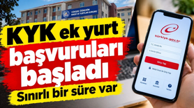 KYK ek yurt başvuruları başladı
