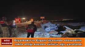 Otomobil takla attı, sürücü ağır yaralandı