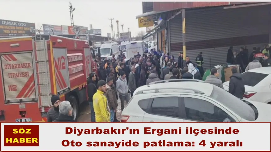 Oto sanayide patlama: 4 yaralı
