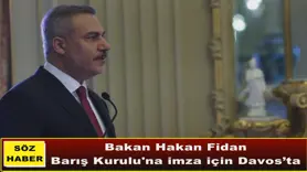 Bakan Fidan, Barış Kurulu'na imza için Davos’ta