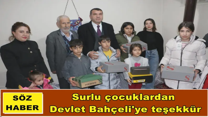 Surlu çocuklardan  Devlet Bahçeli'ye teşekkür