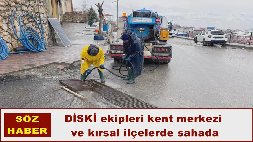DİSKİ ekipleri kent merkezi  ve kırsal ilçelerde sahada