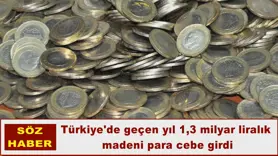 Türkiye'de geçen yıl 1,3 milyar liralık madeni para cebe girdi