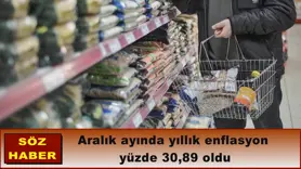 Aralık ayında yıllık enflasyon yüzde 30,89 oldu
