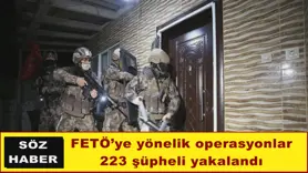 223 şüpheli yakalandı
