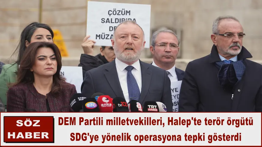 DEM Partili milletvekilleri,  operasyona tepki gösterdi