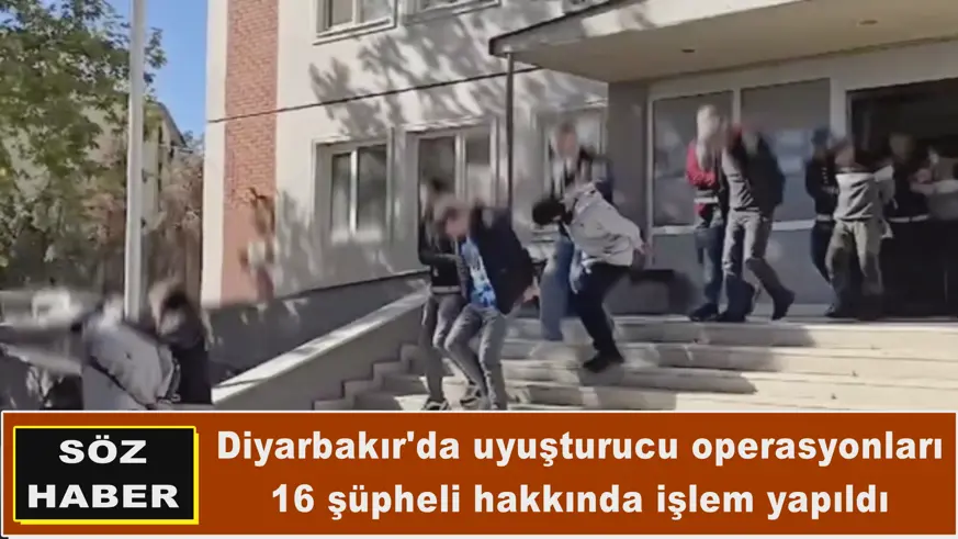 Diyarbakır'da uyuşturucu operasyonları