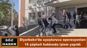 Diyarbakır'da uyuşturucu operasyonları