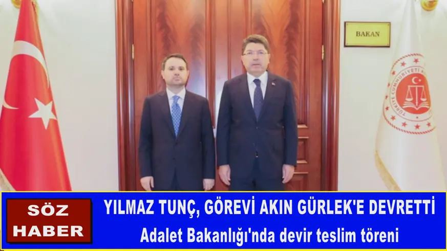 Adalet Bakanlığı'nda devir teslim töreni
