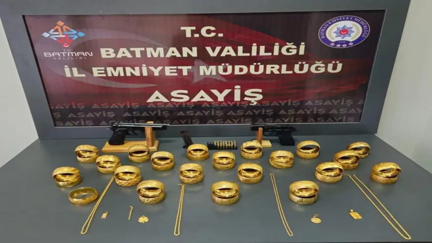 Batman'daki kuyumcu soygununda 5 tutuklama